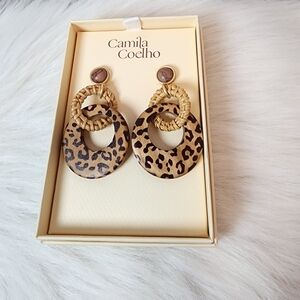 Camila Coelho Sunset Safari Drop Earrings